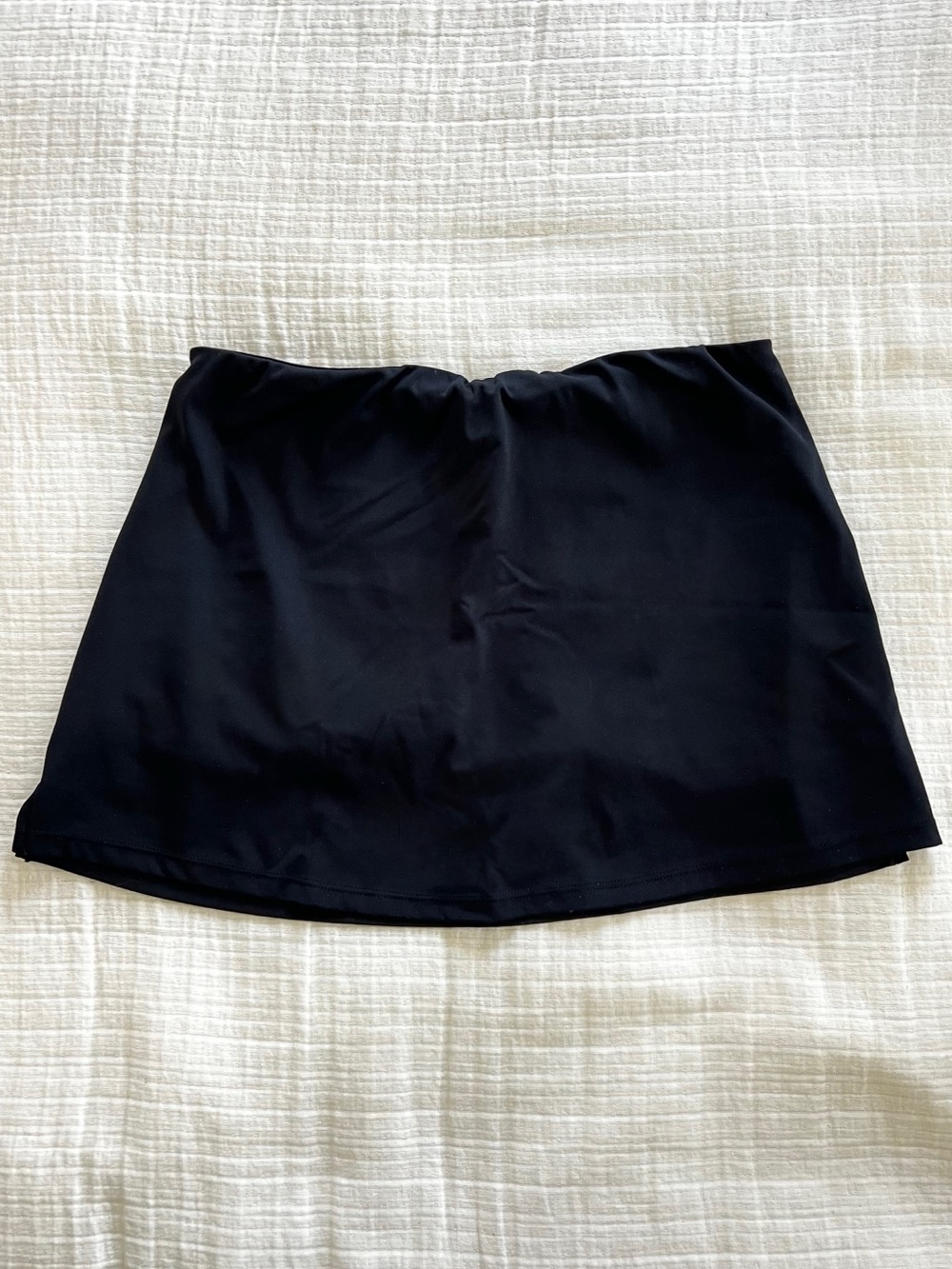 Black mini skort